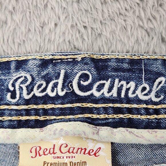 Red Camel Jeans Juniors 9 Blue Bootcut Y2K Medium Wash Denim Premium Stretch - Picture 3 of 16